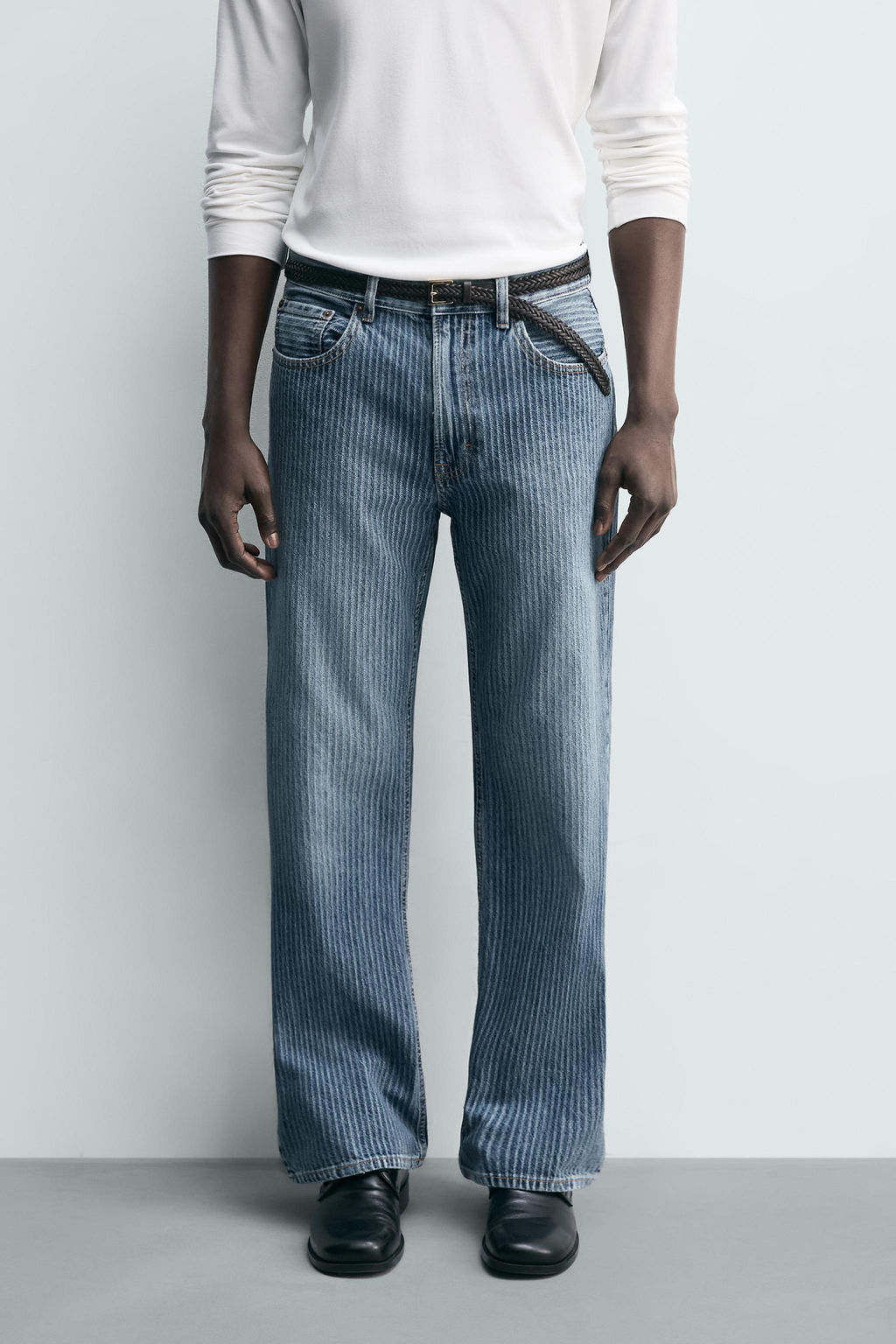 STRUCTURED STRAIGHT-LEG BOOTCUT JEANS - Zara фото 21