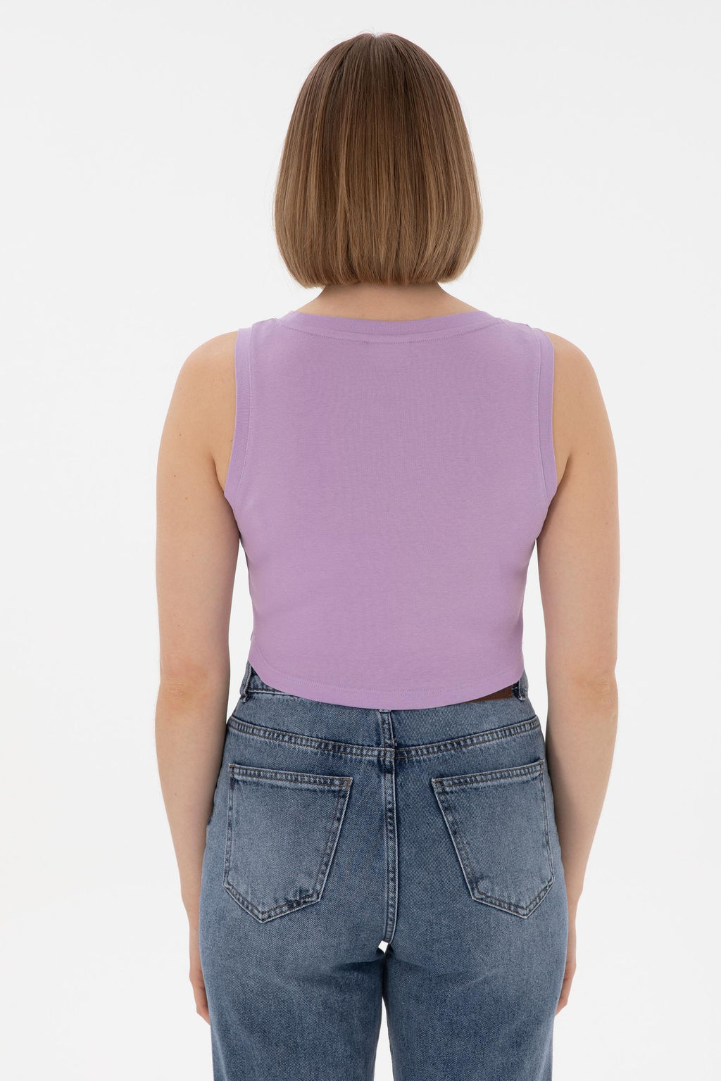 Kad_n Lila Basic Ti__rt Sepette S_rpriz _ndirim - U.s. polo assn фото 5