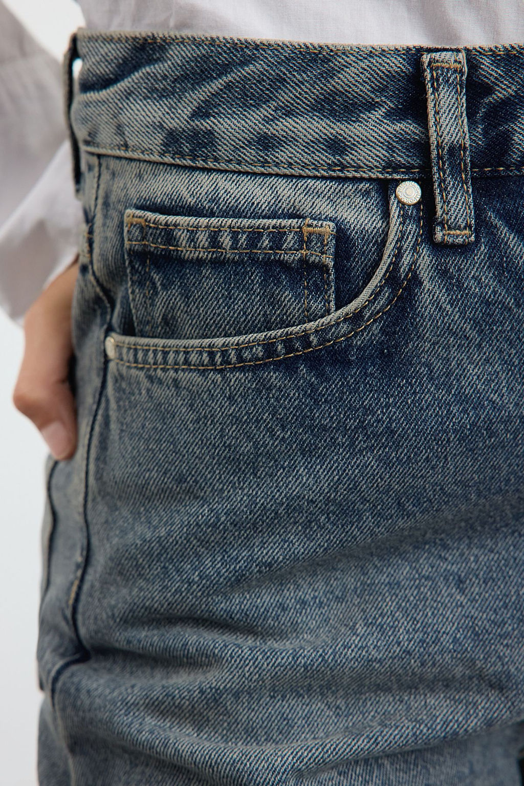 Mavi Yuksek Bel Wide Leg Jeans TWOAW25JE00332 - Trendyolmilla фото 4