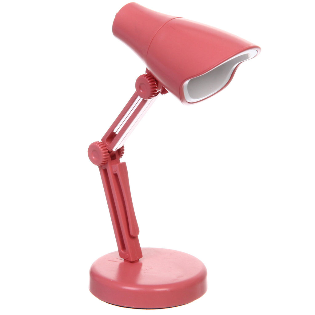 Цена за 2 шт. Настольная лампа "Sunshine" 4*4*11 см LED, батарейки AG3, 0.2W, Коралловый