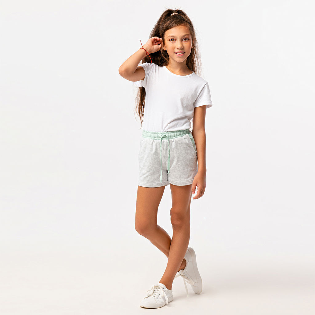 RODOS Шорты для девочки М-262 Меланж/Ментол