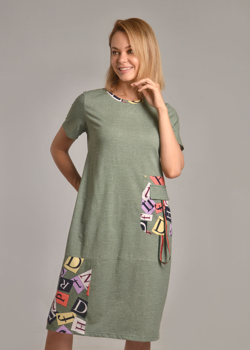 Платье женское МАРСЕЛЬ-1 (зеленый №30) - Ивановская трикотажная компания фото 2