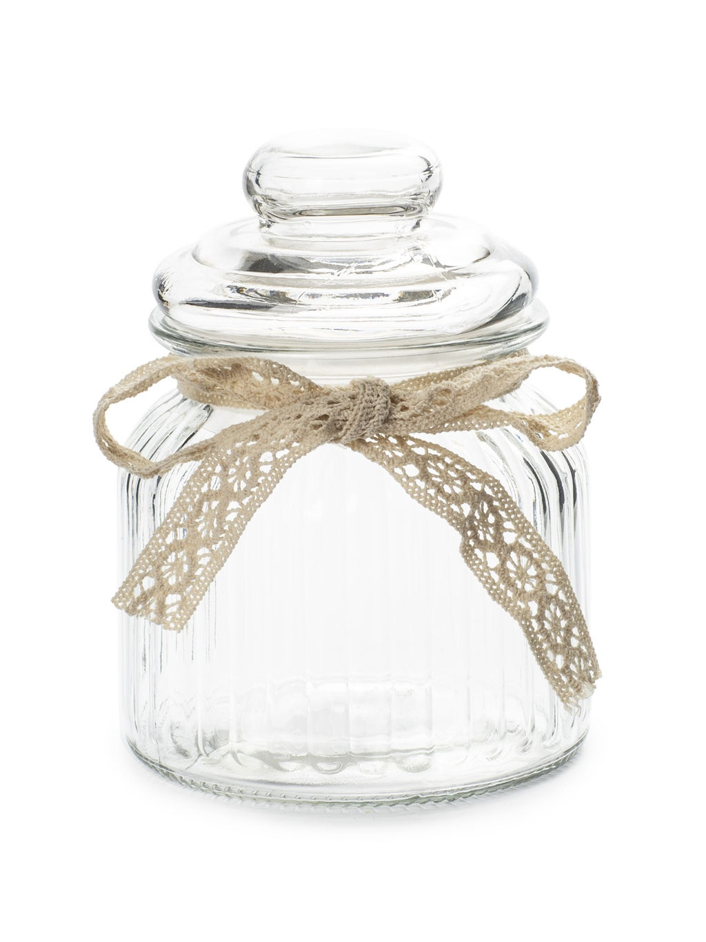 FLEUR Банка стеклянная с крышкой 650мл ABF135W