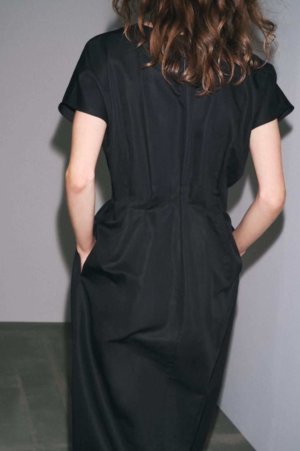 ZW COLLECTION PLEATED MIDI DRESS - Zara фото 3
