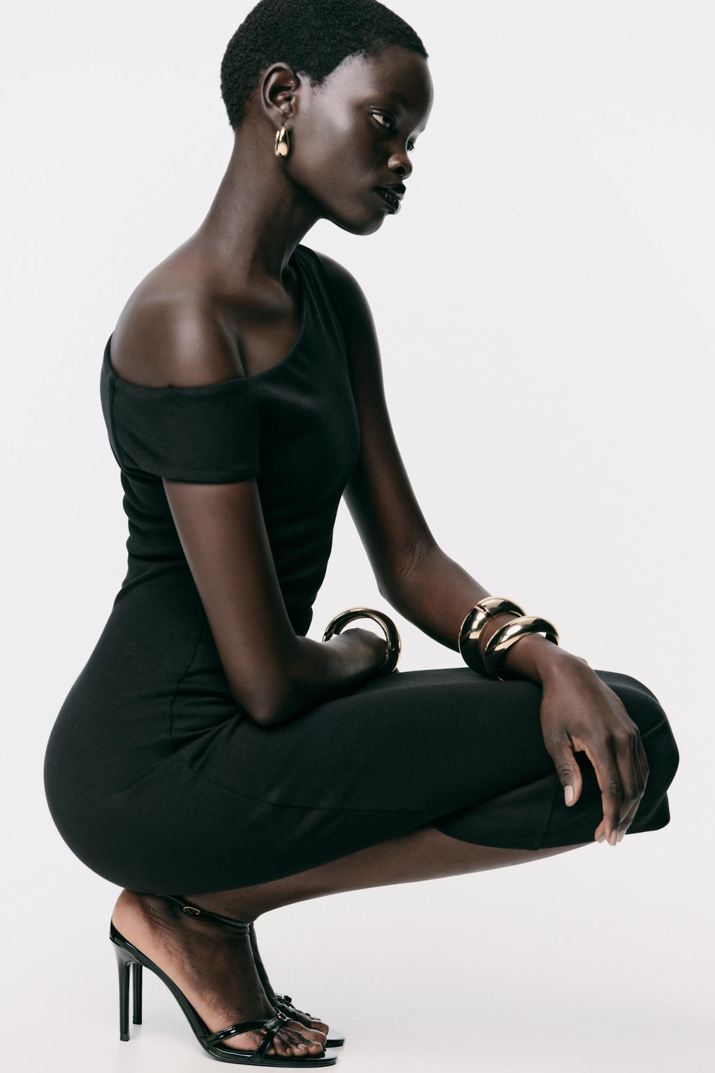 GATHERED MIDI DRESS - Zara фото 2