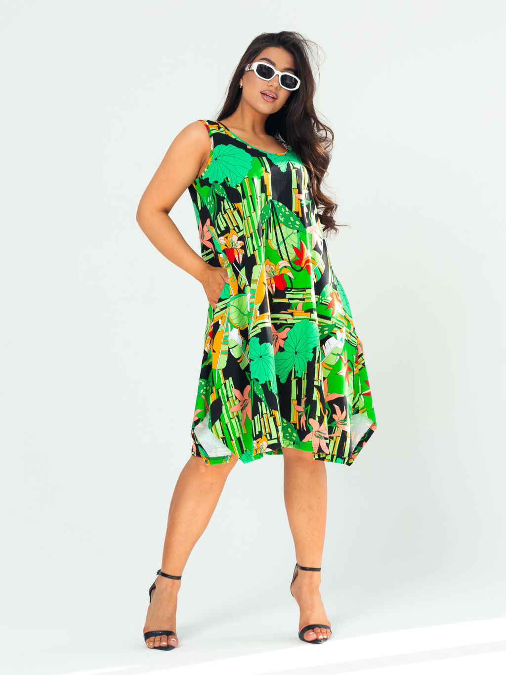 Сарафан женский кулирка ОЛИВИЯ ЗЕЛЕНЬ - Domtrik Домашний трикотаж фото 5