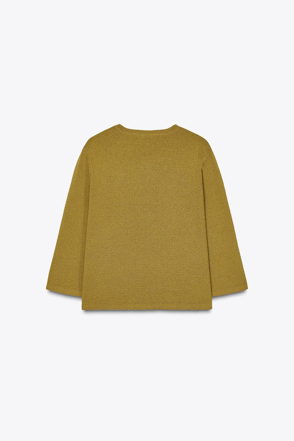 KNIT CARDIGAN WITH GOLDEN BUTTONS - Zara фото 5