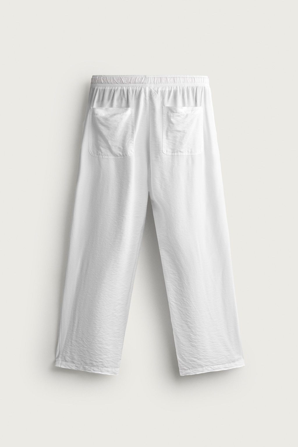PANTAL?N FLUIDO RELAXED FIT / Blanco - Zara фото 7