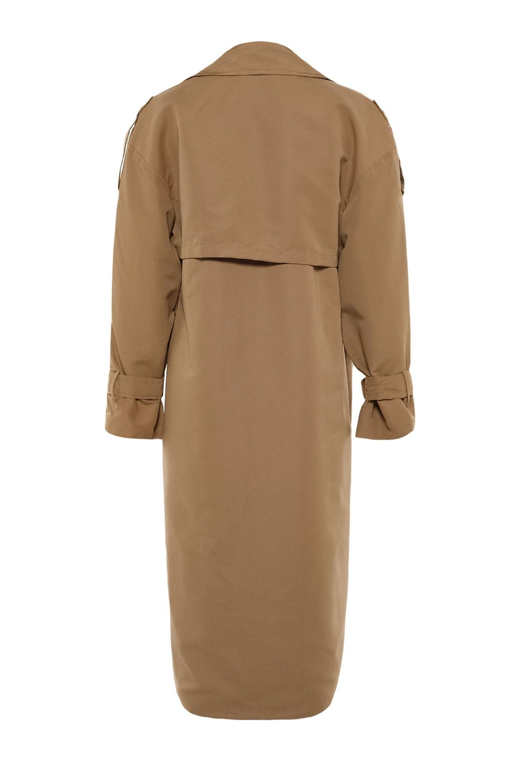 Trendyolmilla Haki Kemerli Ruzgarl?k Detayl? Su Itici Uzun Trenckot TWOSS21TR0005  фото 40