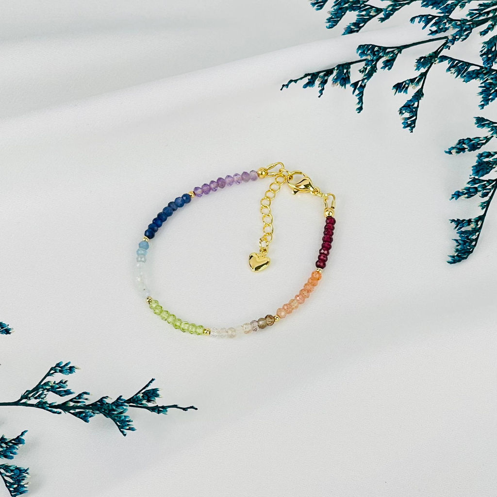 Браслет 7 чакр из Самоцветов 16 см +