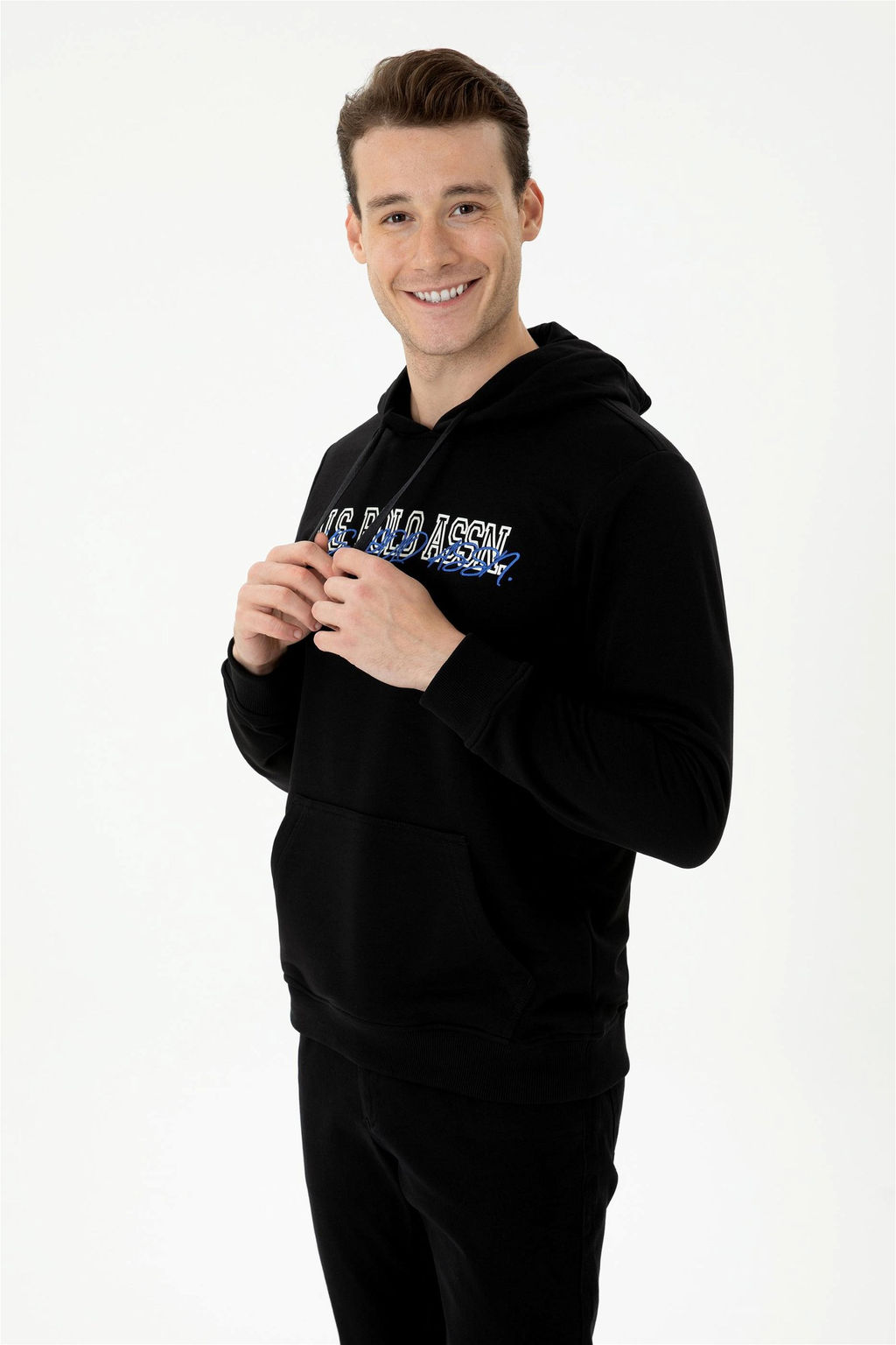 Мужской черный свитшот - U.s. polo assn фото 3