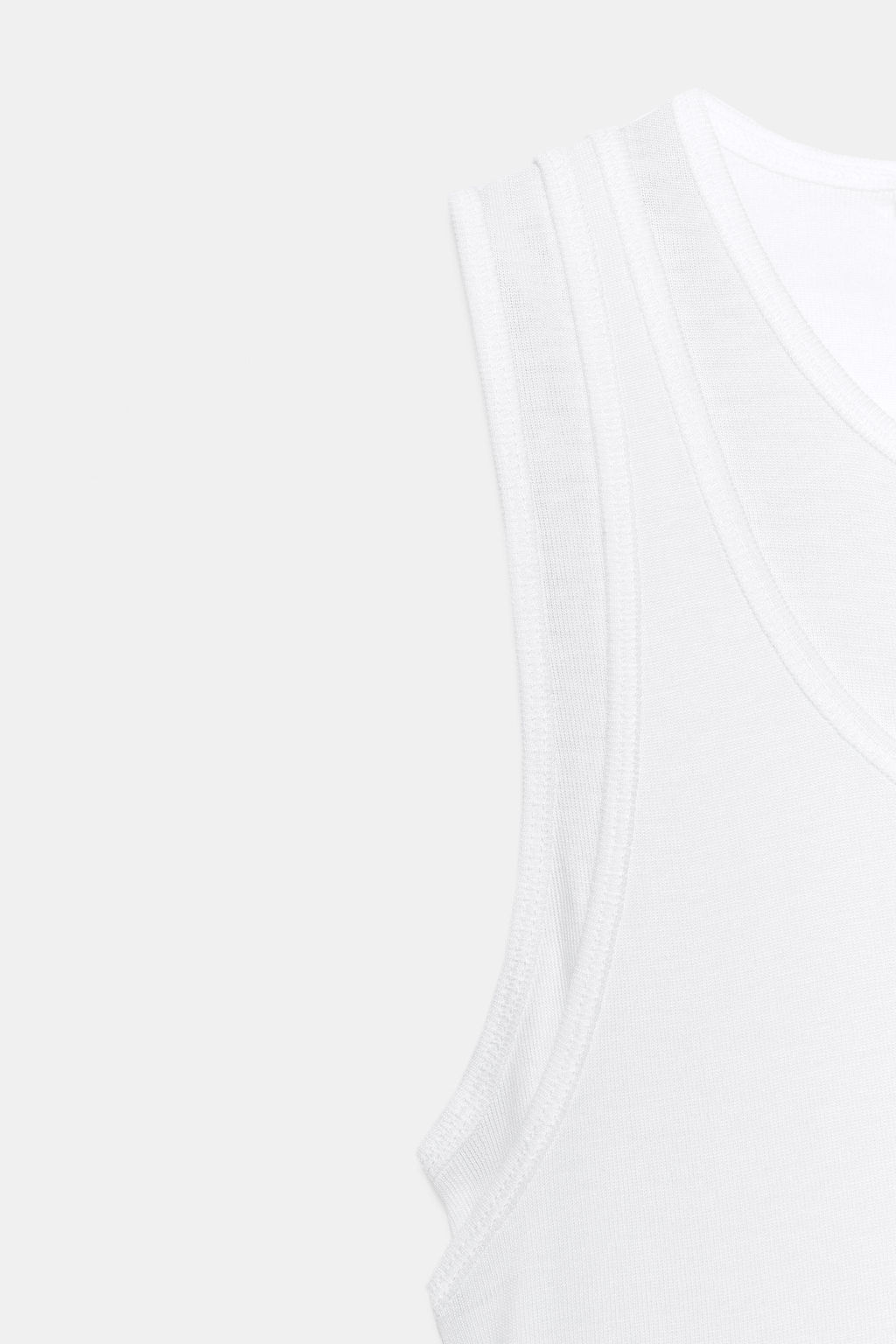 CAMISETA EFECTO DOBLE MANGA SISA / Crudo - Zara фото 7