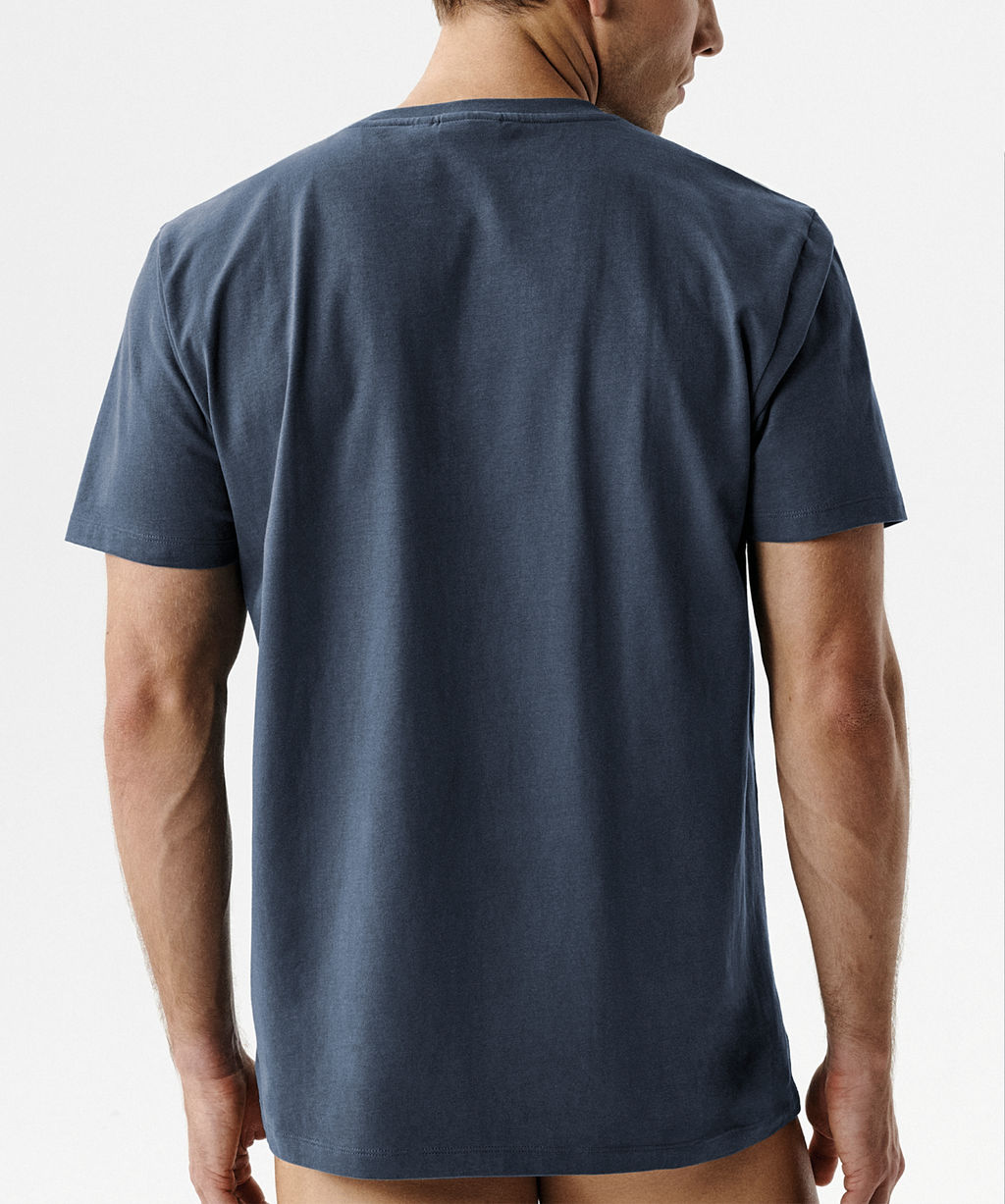 ATLANTIC NMT-033 Футболка пижамная мужская T-Shirt сине-зеленый  фото 3