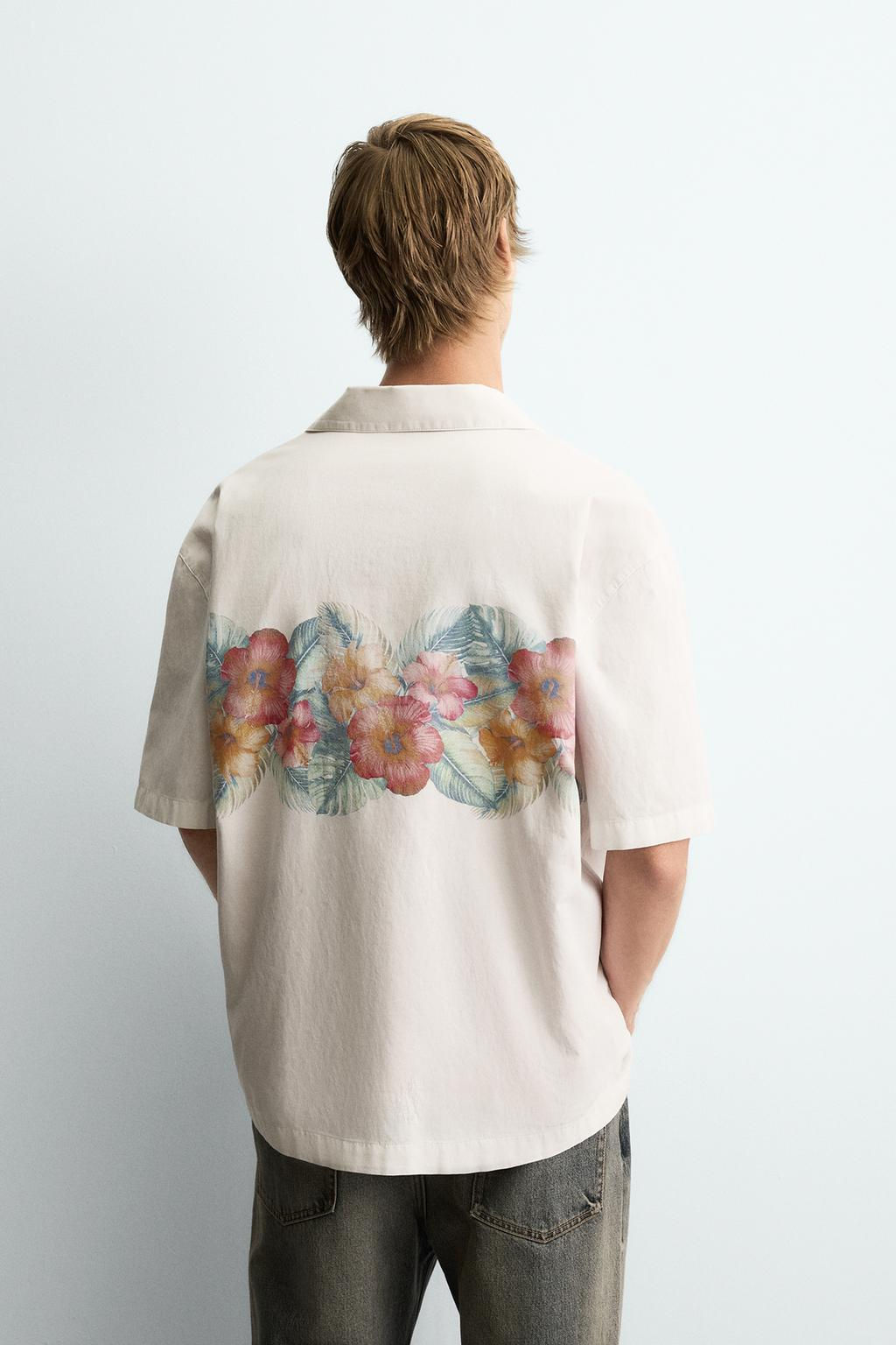 FLORAL PRINT SHIRT - Zara фото 3