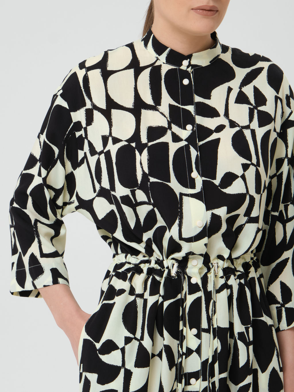 Платье из вискозы с принтом