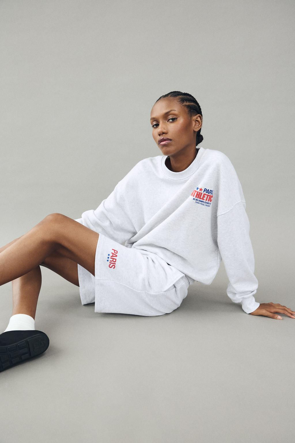 SWEATSHIRT WITH RAISED SLOGAN - Zara фото 3