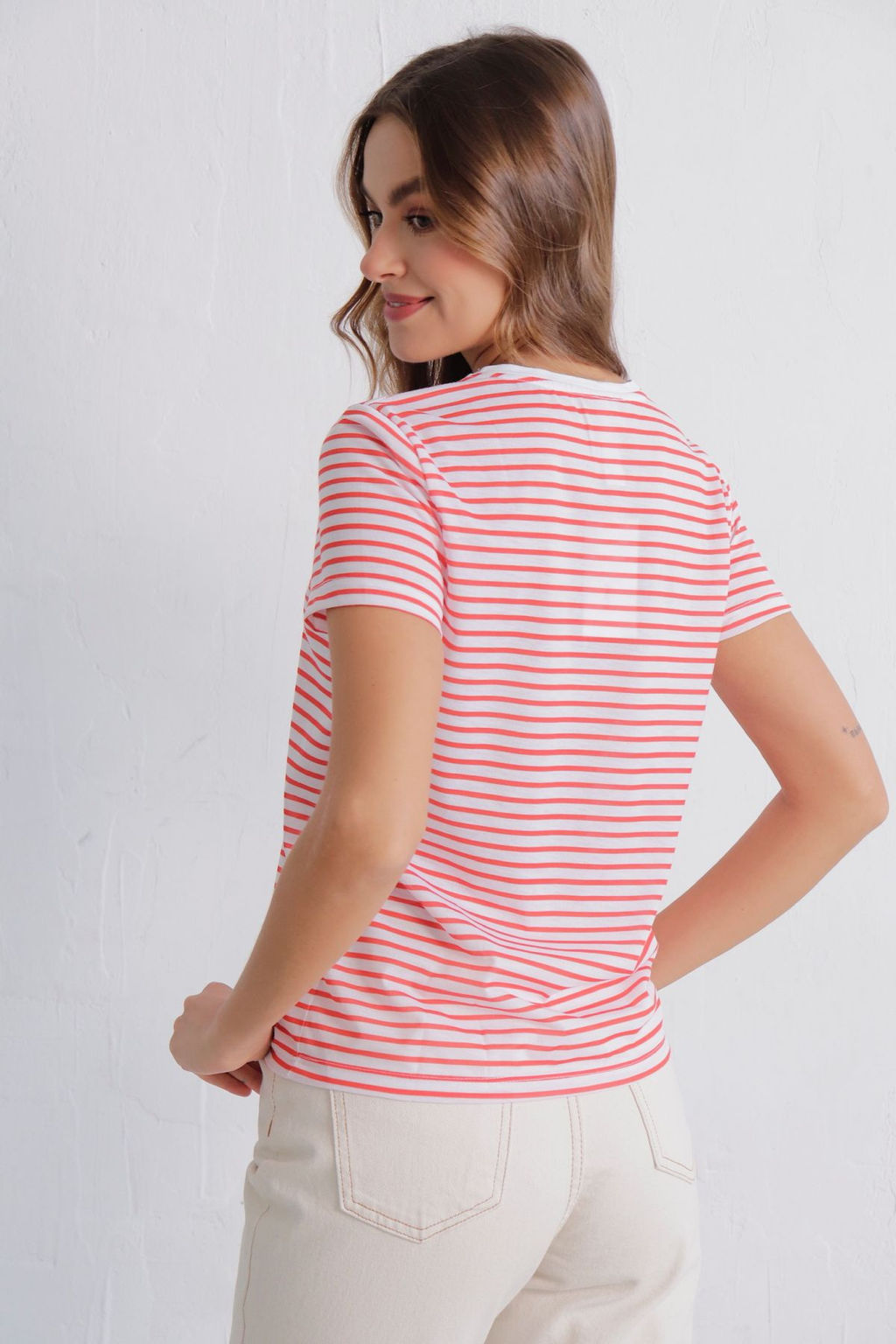 11066 Футболка базовая в полоску - Martichelli фото 3