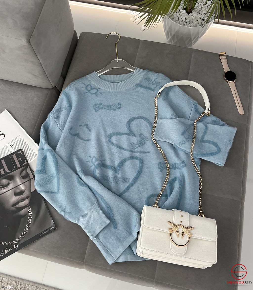 Кофта женская с сердечками - Bruno фото 4