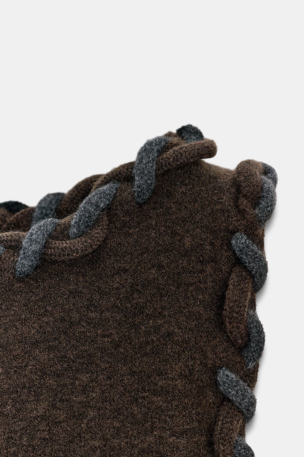 INTERWOVEN TRIM KNIT TOP - Zara фото 9