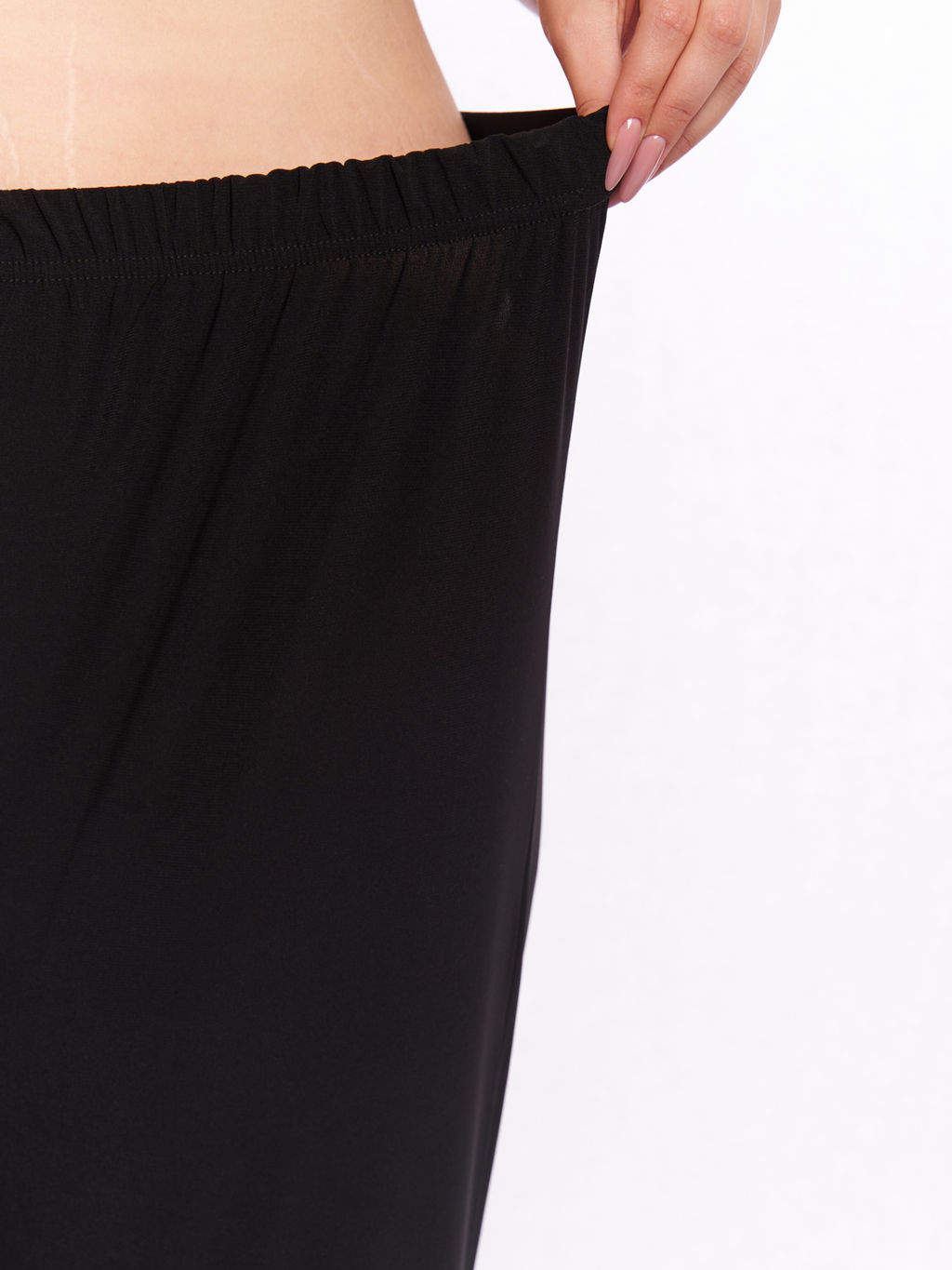 Брюки из холодного трикотажа BB12007BLK01