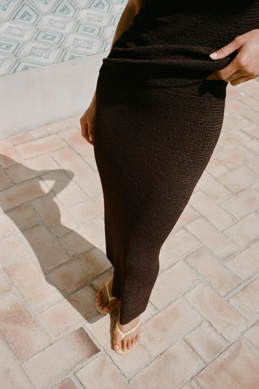 TEXTURED KNIT MAXI SKIRT - Zara фото 3