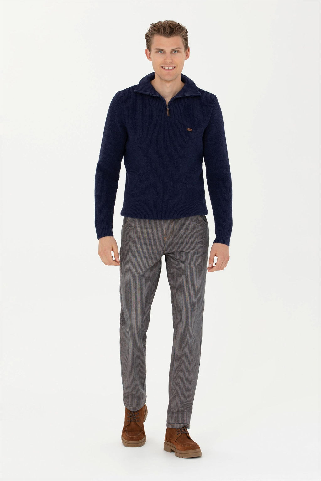 Мужской темно-синий свитер - U.s. polo assn фото 11