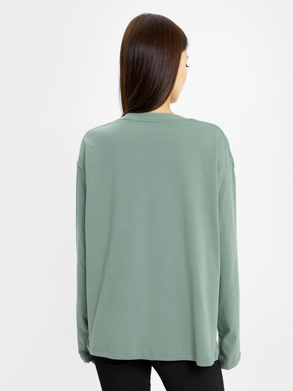 Джемпер женский в пыльно-зеленом оттенке шалфей 122868 - Mark formelle фото 3