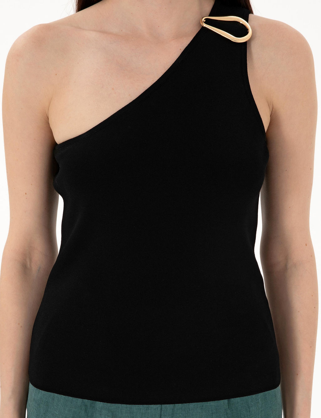 Siyah Slim Fit Triko Ti__rt