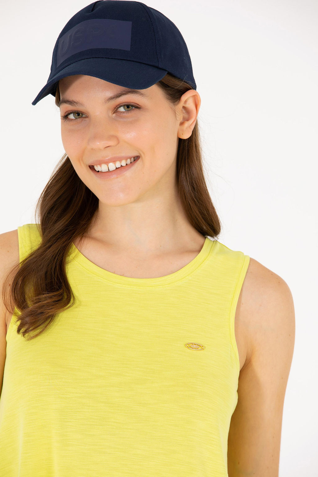 U. S. Polo Assn Женская неоново-желтая футболка без рукавов с круглым вырезом - U.s. polo assn фото 17