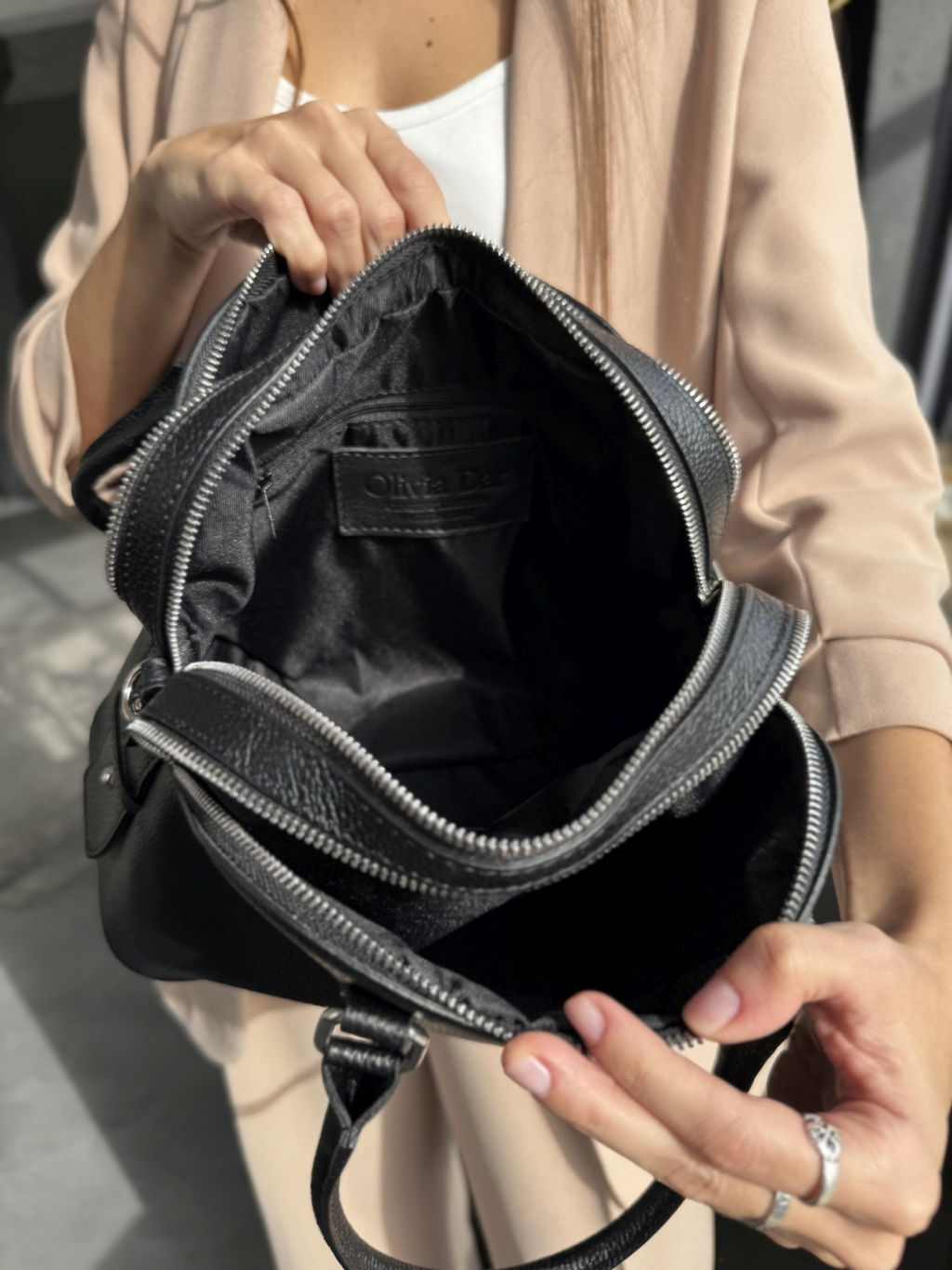 Сумка женская из телячьей кожи