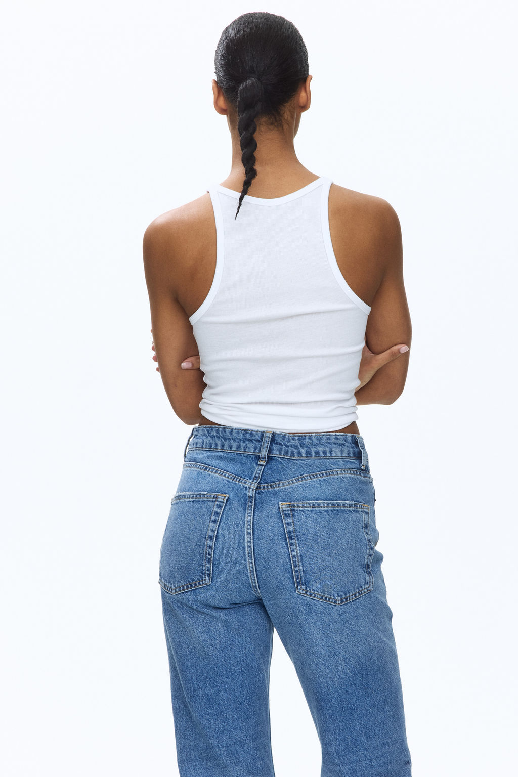 Mom High Waist Ankle Jeans - H&m фото 6