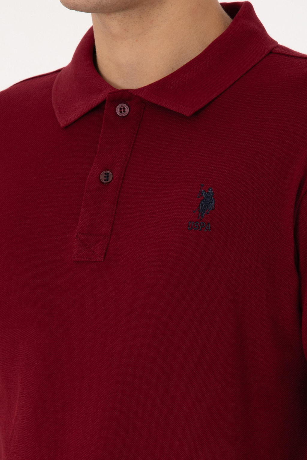 Erkek Bordo Basic Sweatshirt - U.s. polo assn фото 7