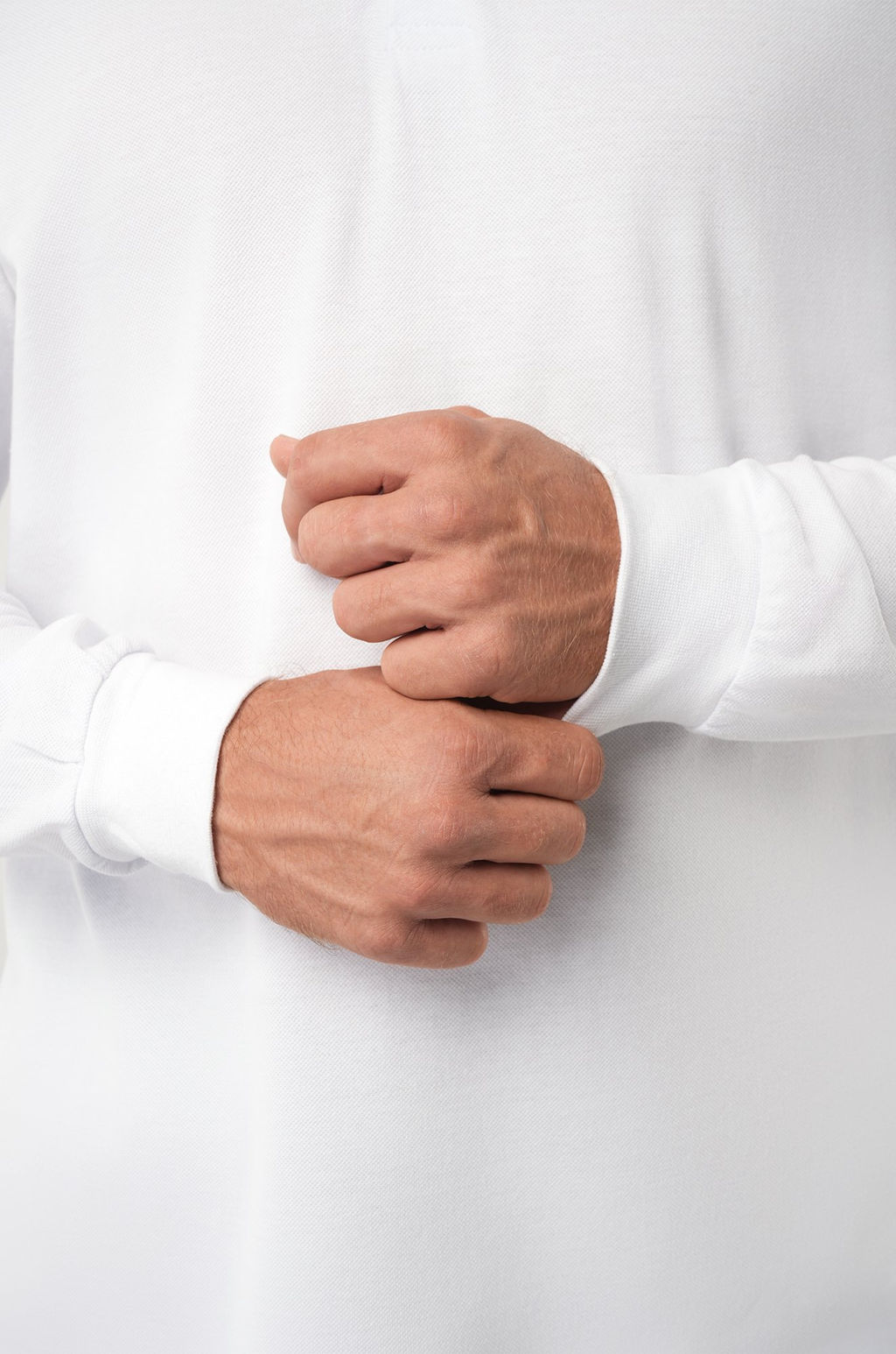 Мужской базовый лонгслив-поло Happyfox