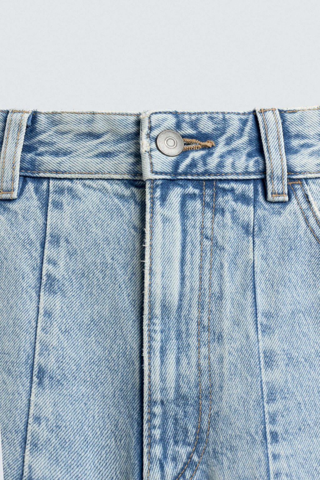 JEANS BALLOON FIT CREMALLERA / Azul / Verde - Zara фото 9