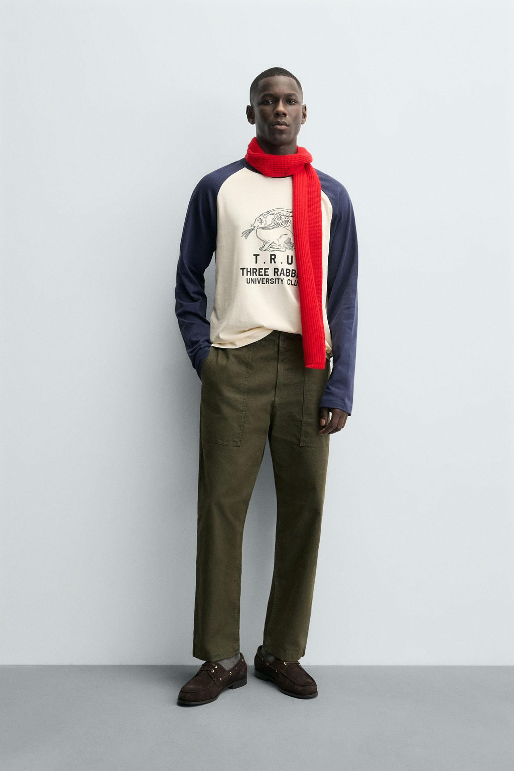 COLOUR BLOCK RABBIT T-SHIRT