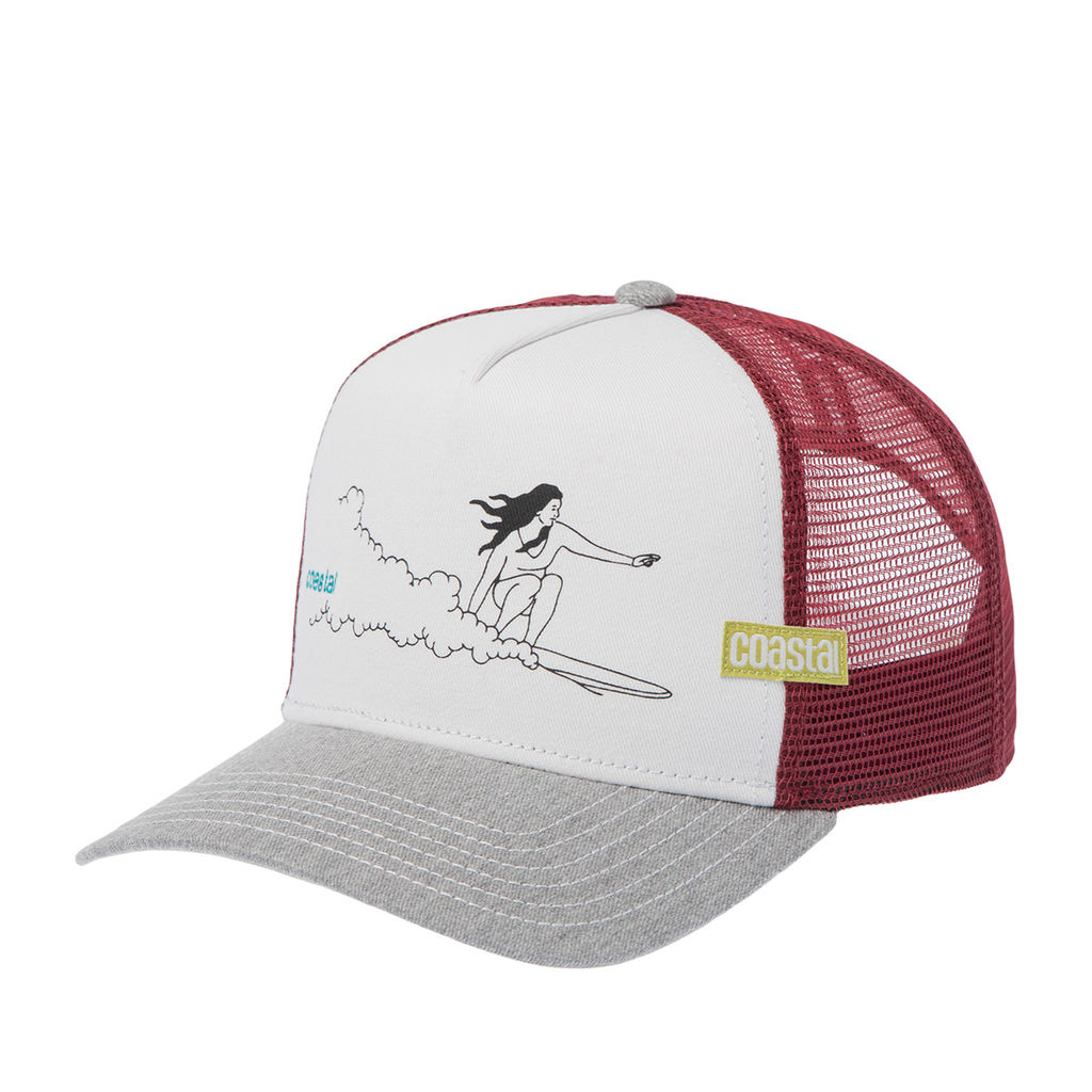 Бейсболка COASTAL арт. HFT New Line (светло-серый / белый)