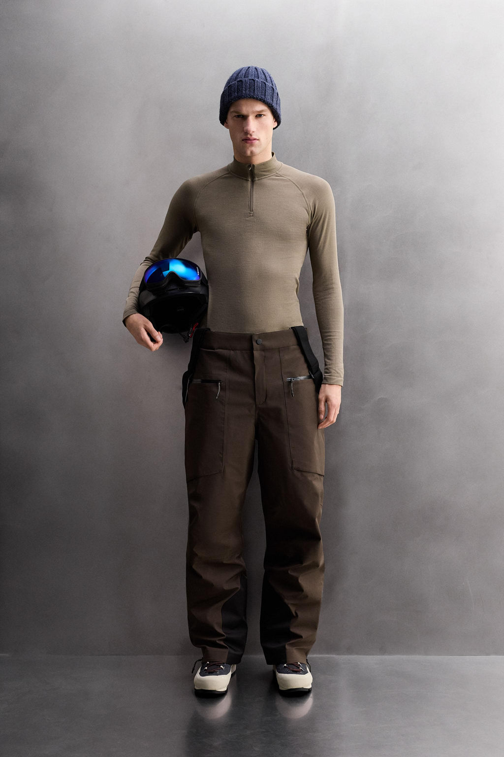 COMPRESSION QUARTER-ZIP SKI T-SHIRT - Zara фото 8