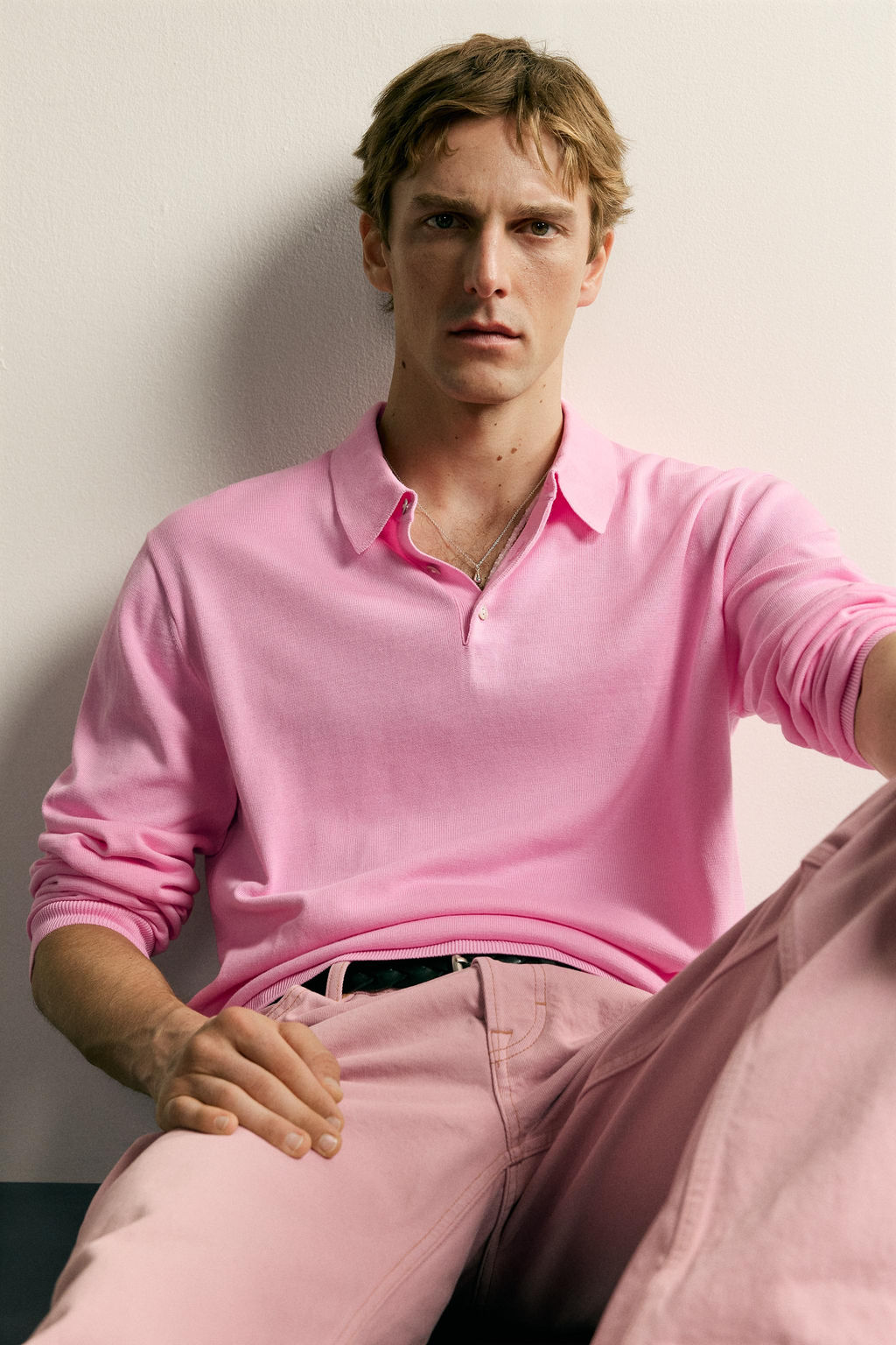 POLO PUNTO RELAXED FIT / Rosa vigor? - Zara фото 6