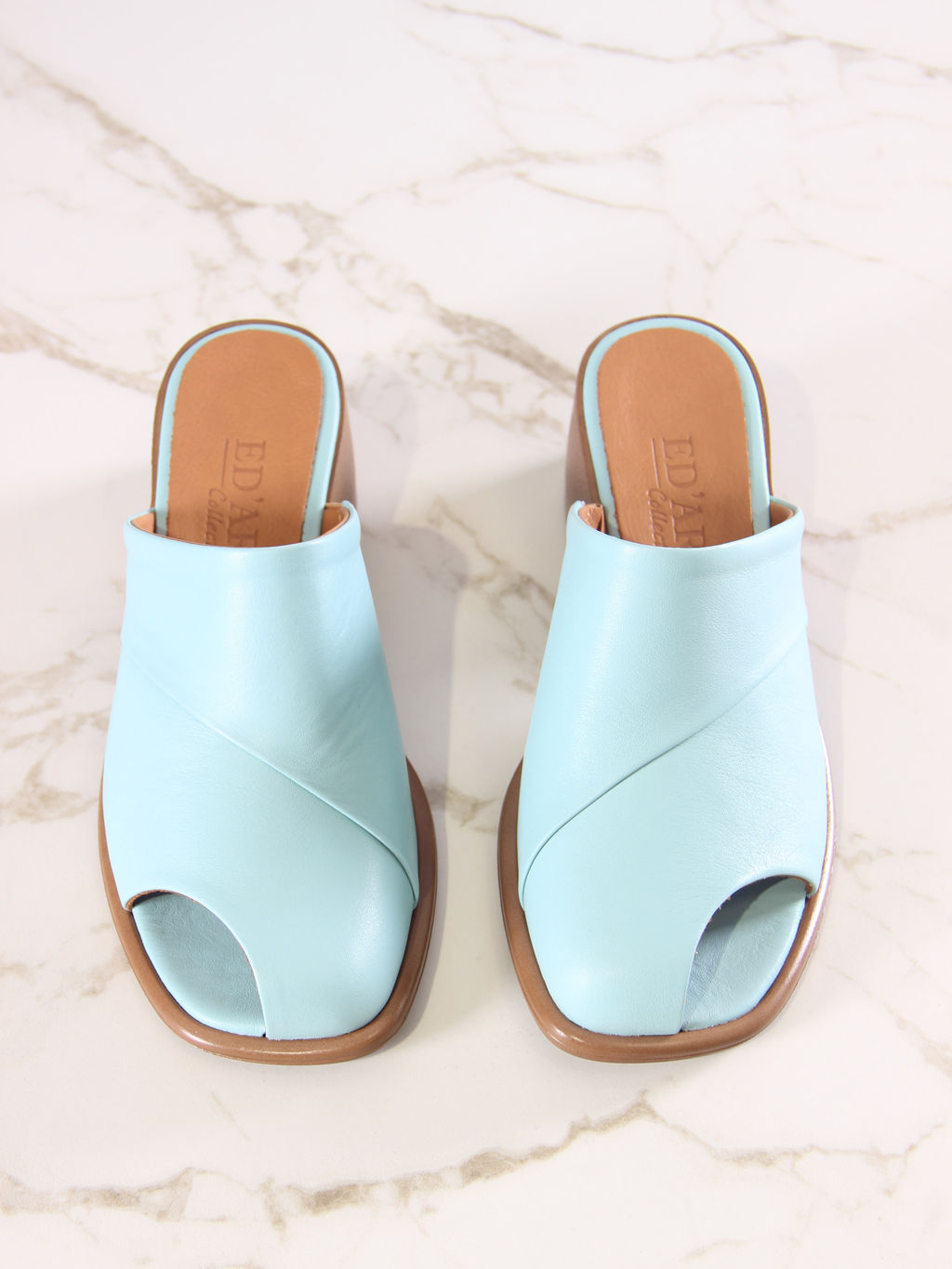 Сабо 5300.23663be.Мята+коричневый