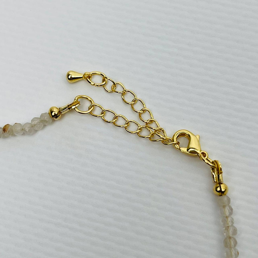 Колье из Рутилового кварца и Лабрадора 40 см +