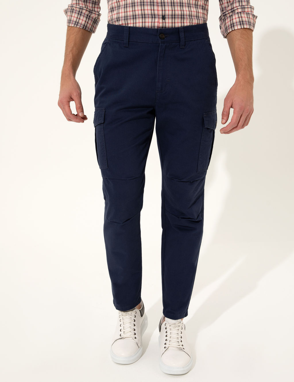 A__k Lacivert Carrot Chino Pantolon
