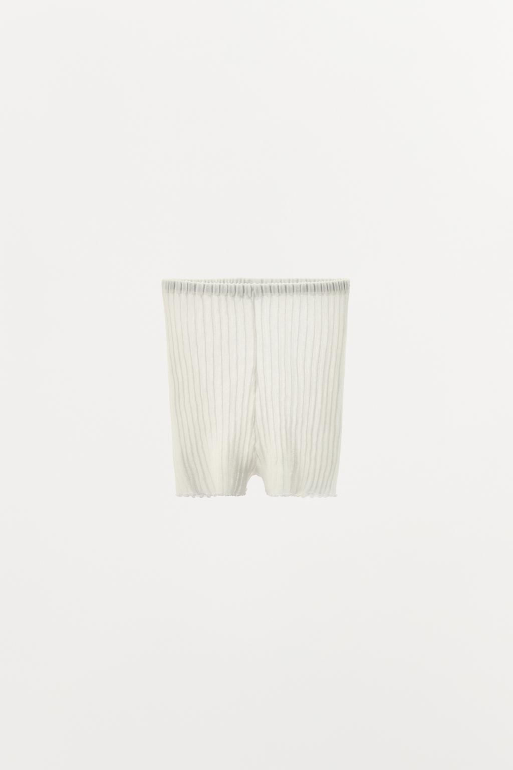 PLEATED FINE KNIT BRIEFS - Zara фото 5