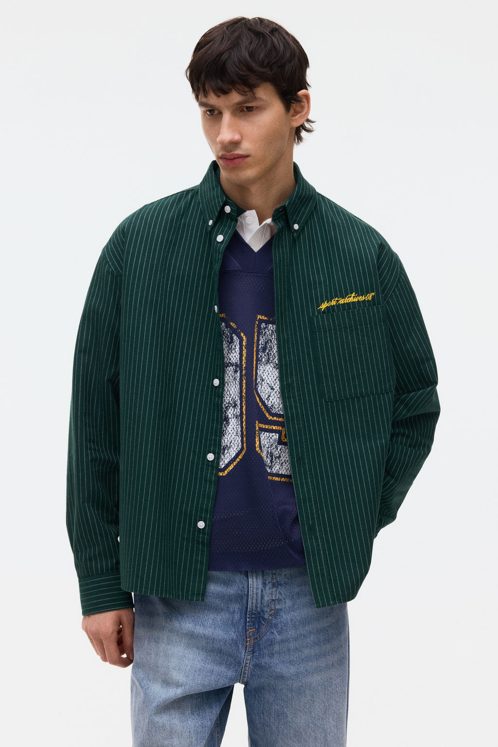 Camisa Oxford Loose Fit - H&m фото 5