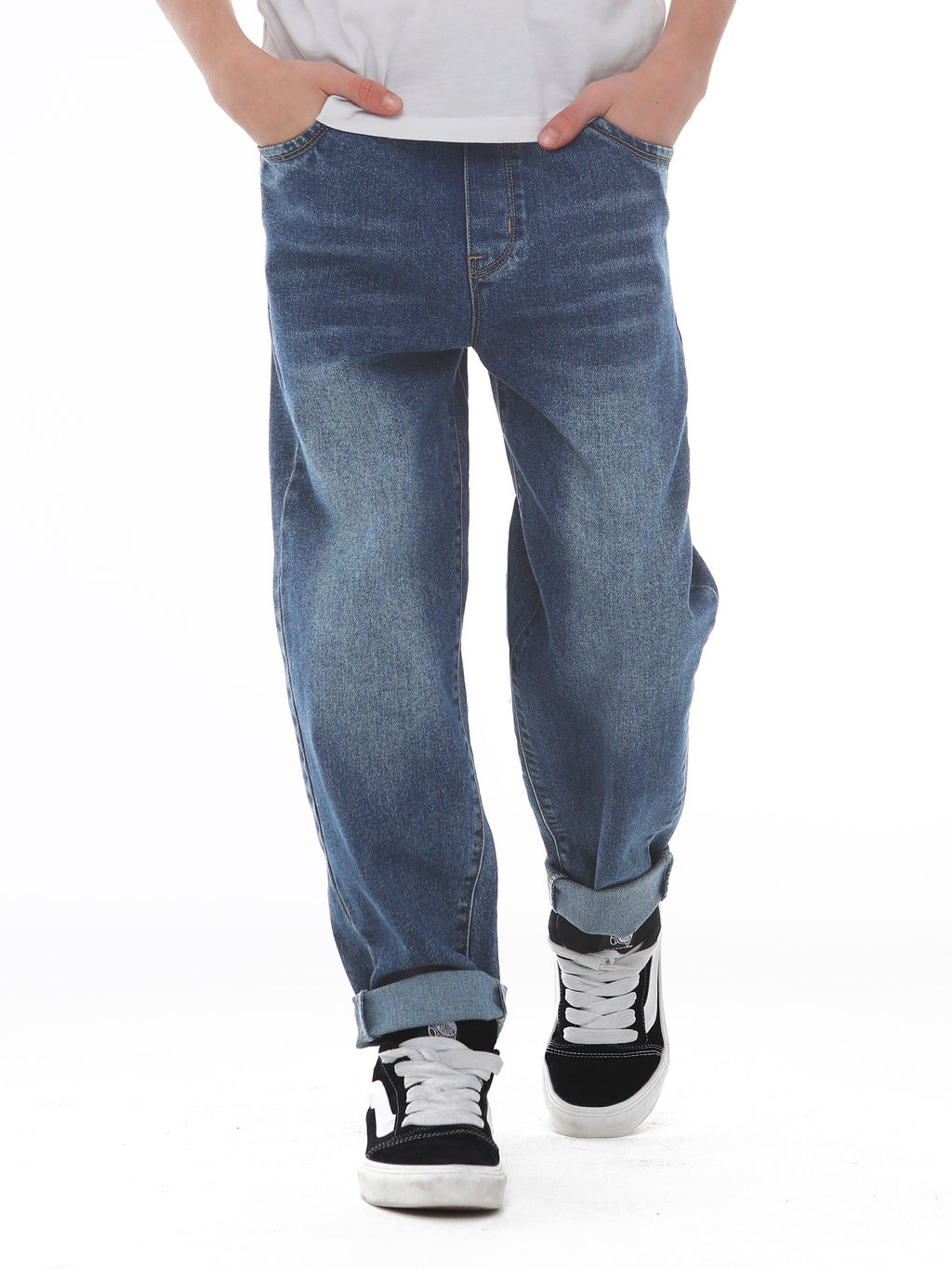 Джинсы-багги для мальчиков - Синий мир фото 15