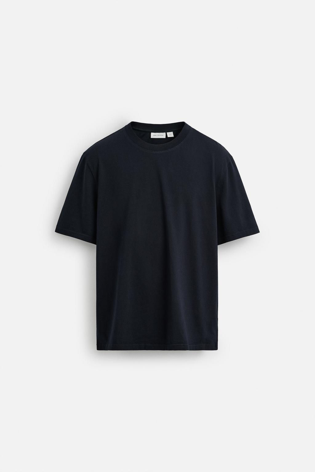 SLIM FIT MEDIUM WEIGHT T-SHIRT - Zara фото 16