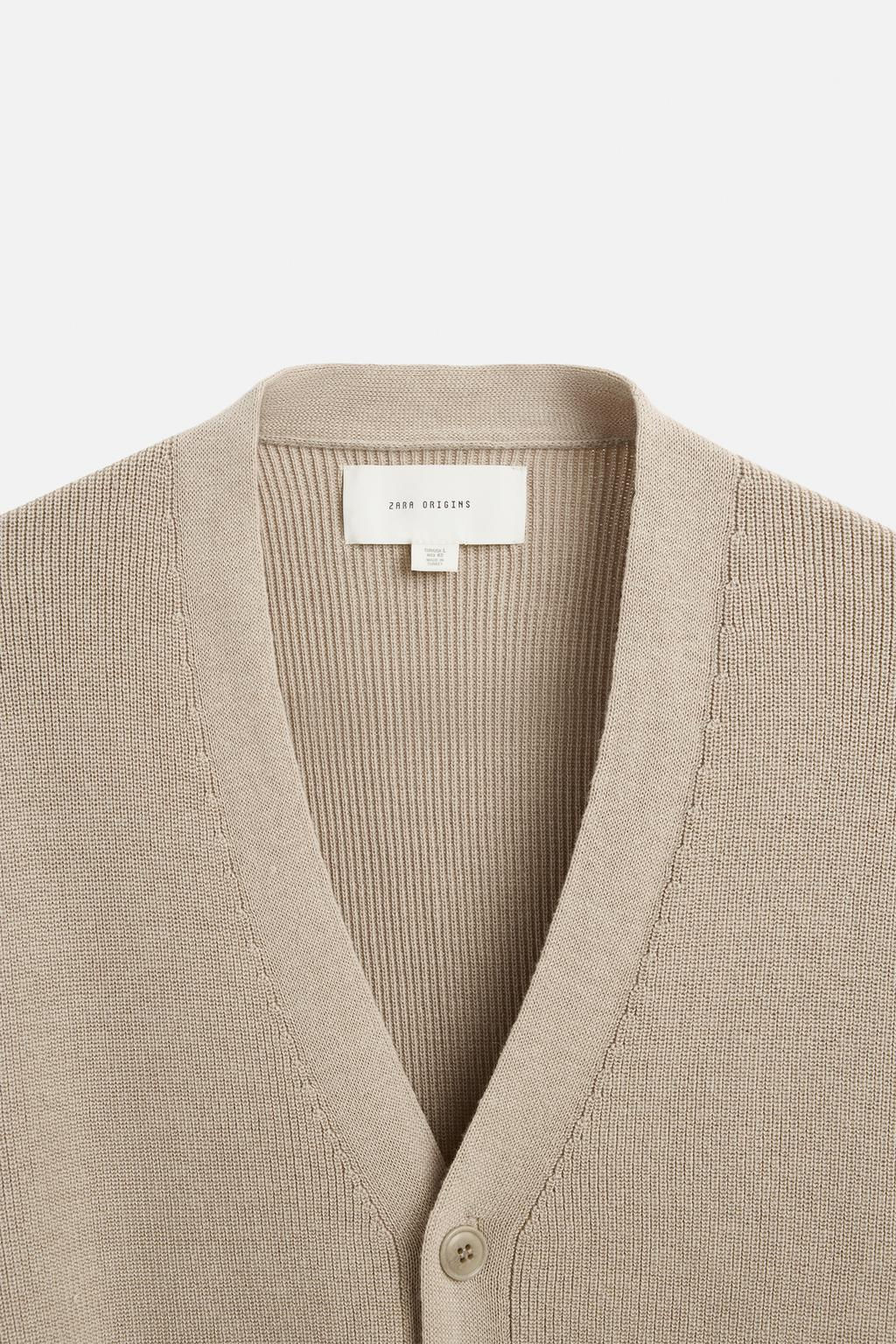 COTTON BLEND CARDIGAN - Zara фото 19