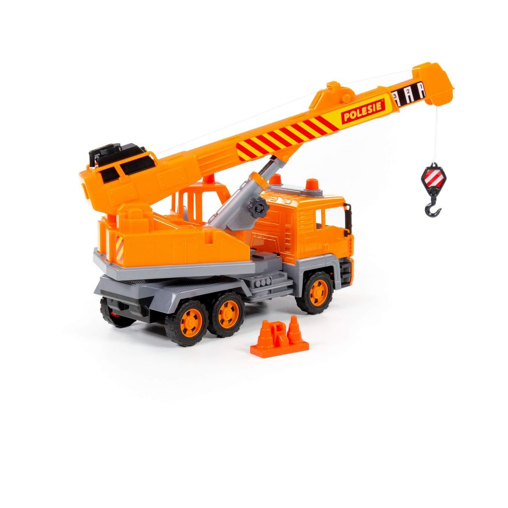 Алмаз, автомобиль-кран №2 инерционный (в сеточке) - Полесье фото 4