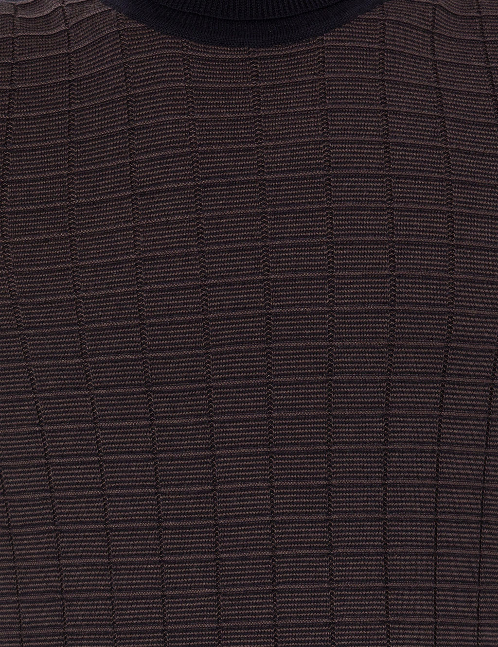 Lacivert Slim Fit Bal_k__ Yaka Triko Kazak