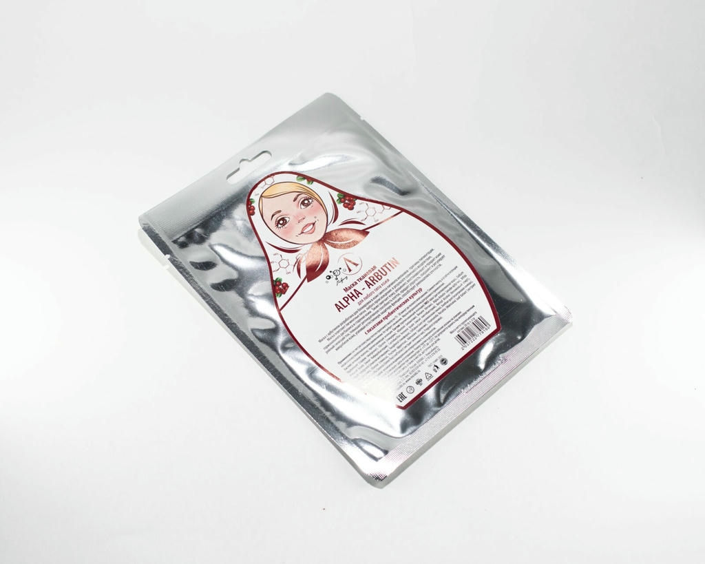 Маска для лица ALPHA-ARBUTIN (ткань), саше 20 гр