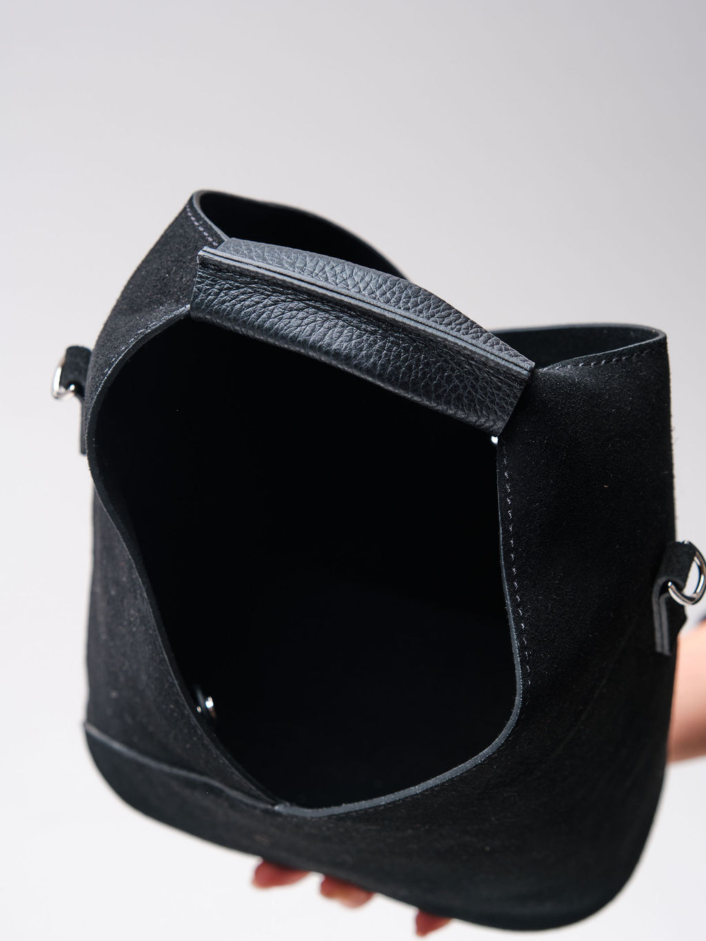 Замшевая сумка Rebecca DBR 31370 черный  фото 10